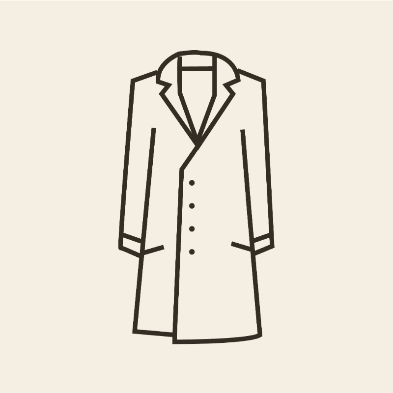 Overall/ Lab coat / Chef Coat/ White Shirts